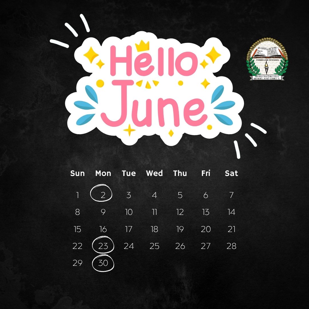 Agenda semanal Junio